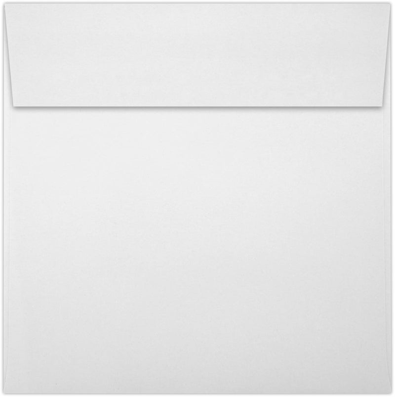 LUXPaper Square Invitation Envelopes | Peel & Press | 5 1/2" x 5 1/2" | Bright White | 70lb. Text | 50 Qty - Image 2